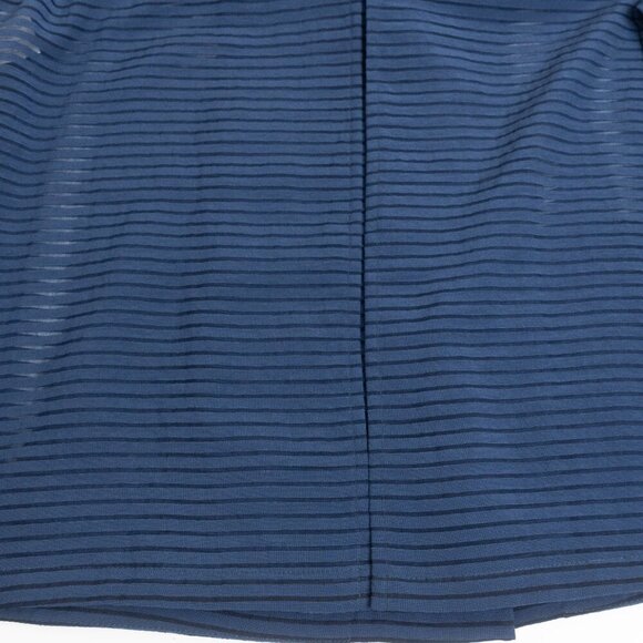 Akris Punto Navy Sheer Striped Blazer Jacket Silk Blend - Picture 11 of 16